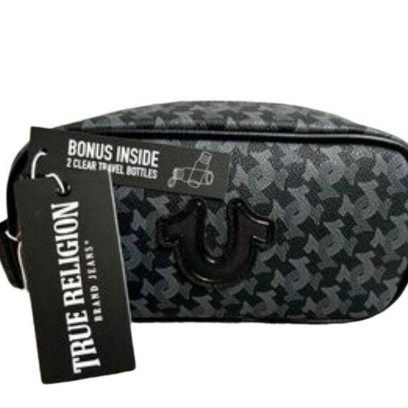 True Religion Coda Horseshoe Logo Dopp Bag - Picture 2 of 10